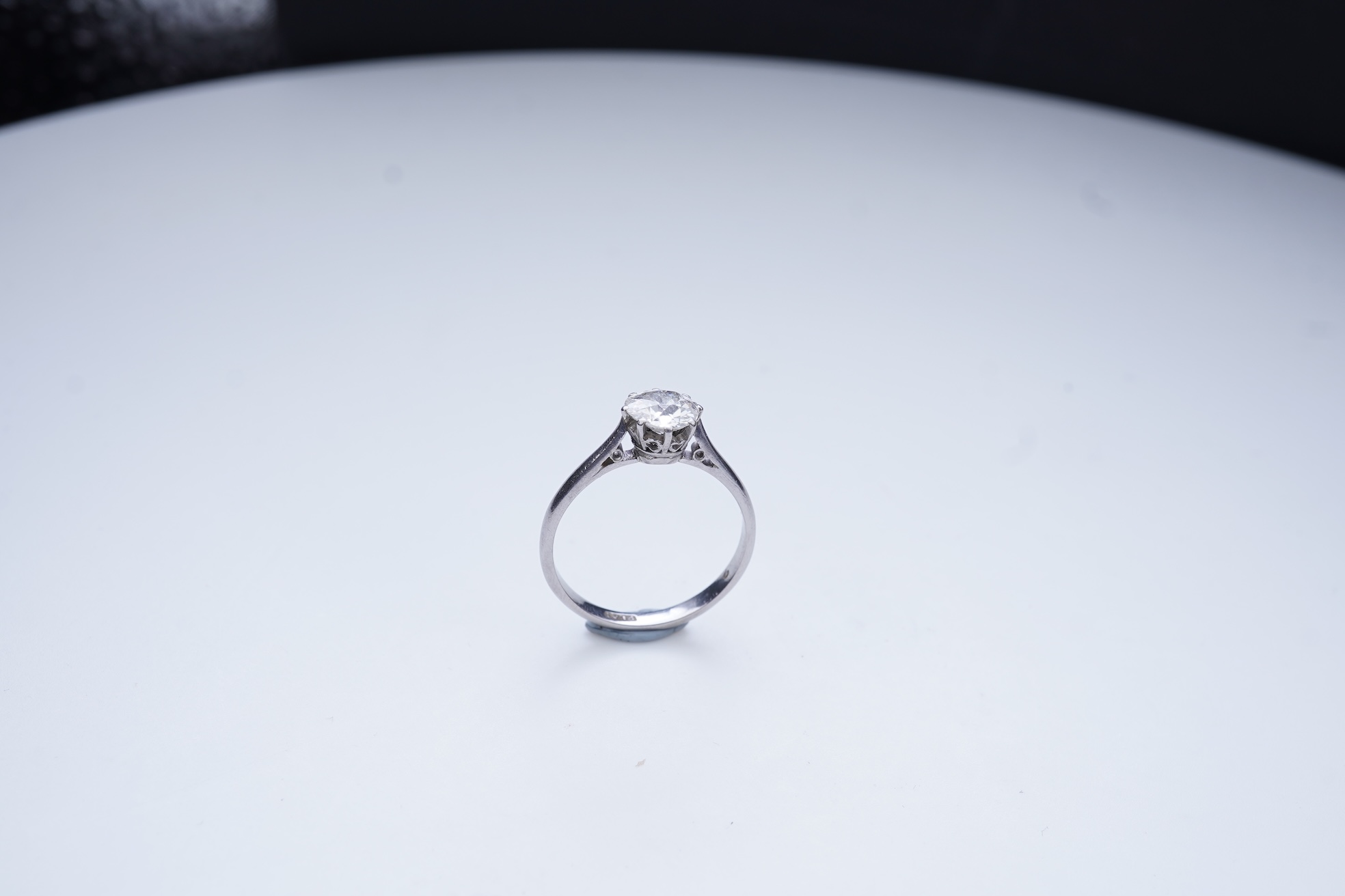 A diamond solitaire engagement ring, early 20th century